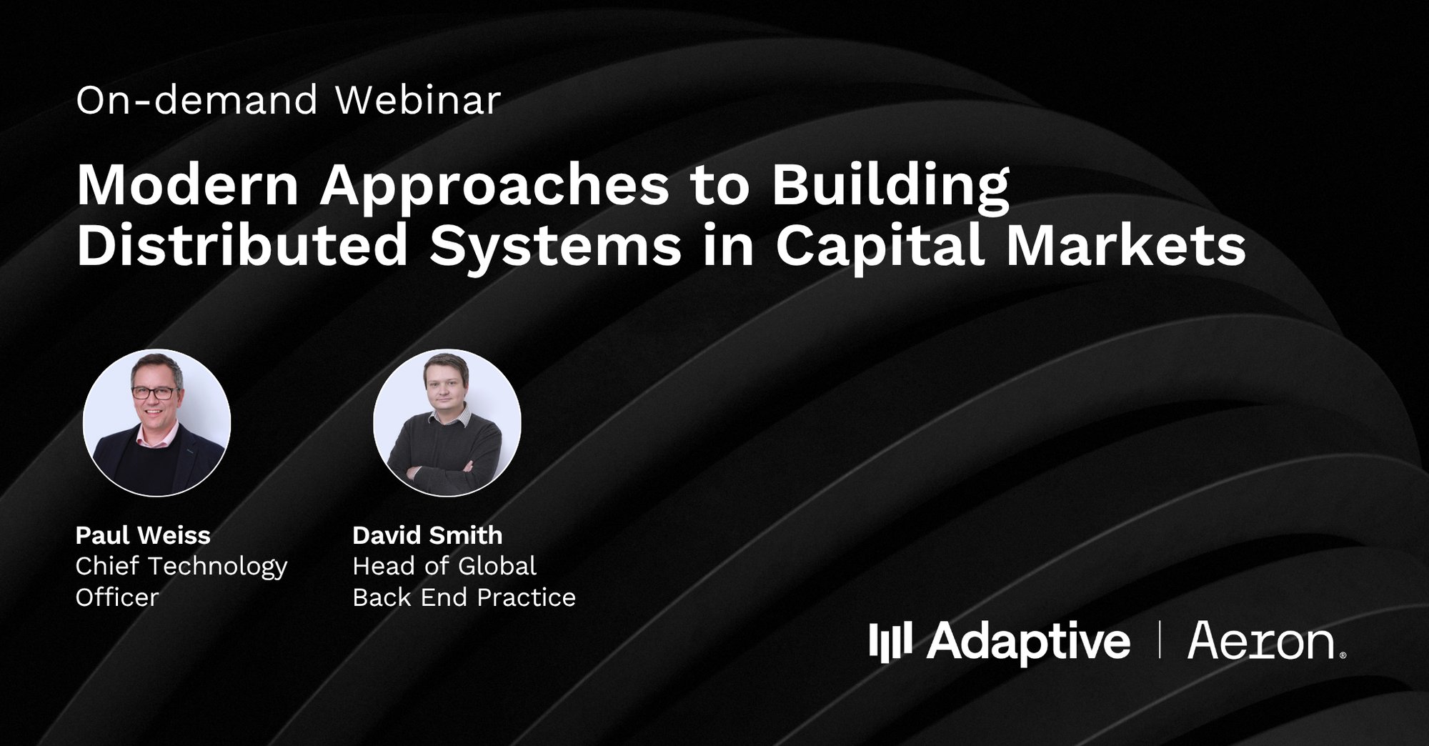 Webinar: Distributed Systems in Capital Markets