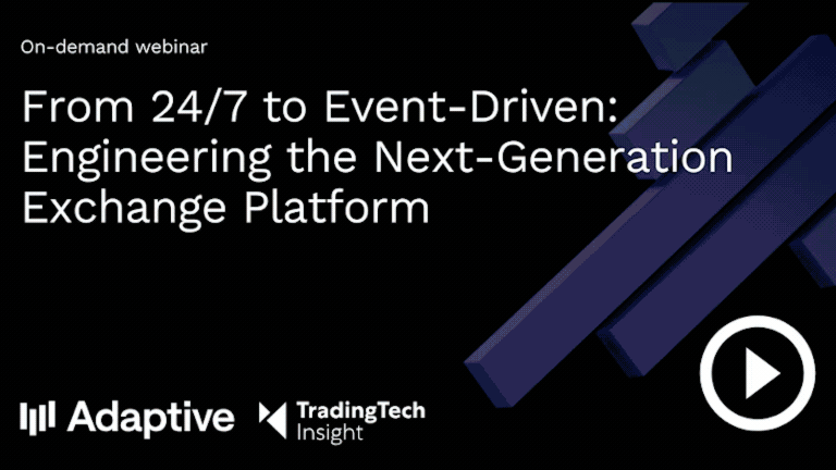 From 24/7 to Event-Driven: Engineering the Next-Generation Exchange Platform From 24/7 to Event-Driven: Engineering the Next-Generation Exchange Platform
